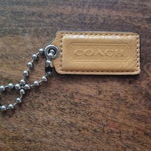 Coach Honey Tan Patent Leather Hangtag  For Coach Purse